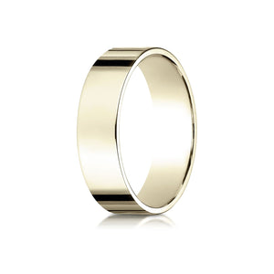 6mm Traditional Flat Wedding Band, in 14K Yellow Gold | RockHer