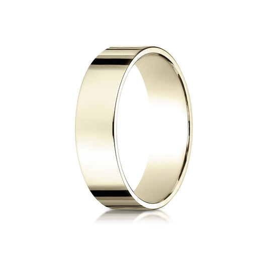 14k Yellow Gold 6 Mm Traditional Flat Ring