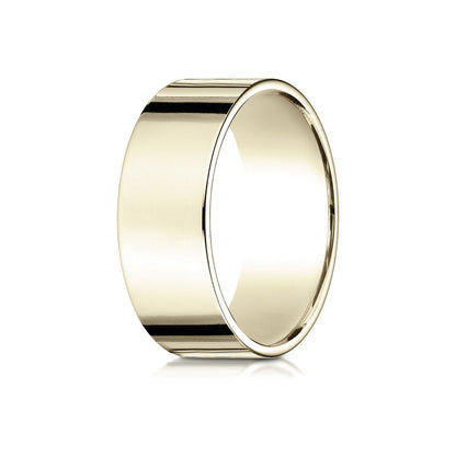14k Yellow Gold 8 Mm Traditional Flat Ring