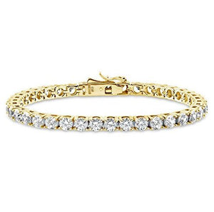 Diamond Tennis Bracelt in 14K Yellow Gold | RockHer