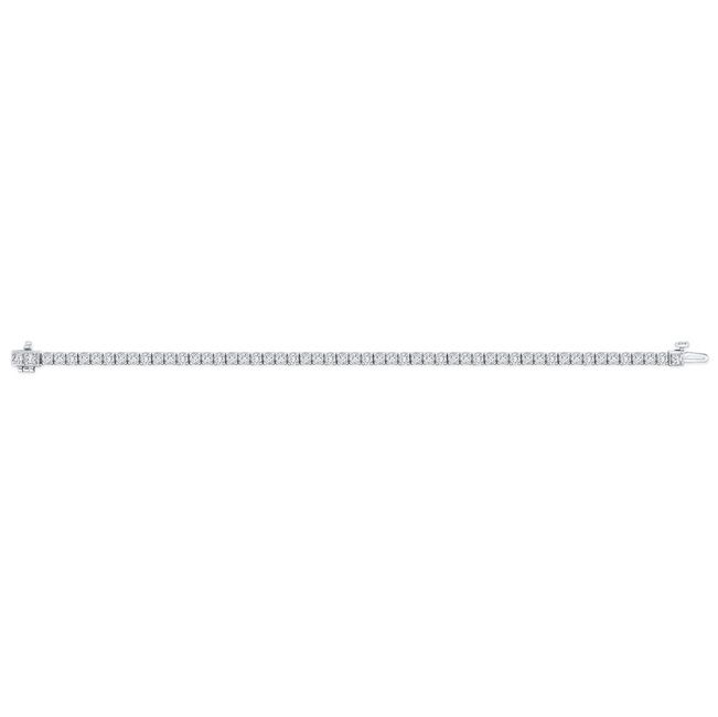 Diamond 4-prong Tennis Bracelet In 18k White Gold (14.60ctw)
