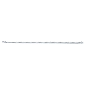 14K White Gold Natural Diamond Tennis Bracelet 7 Inch, 3.00ctw H/VS Ideal Cut Full-Cut Rounds – side profile | RockHer