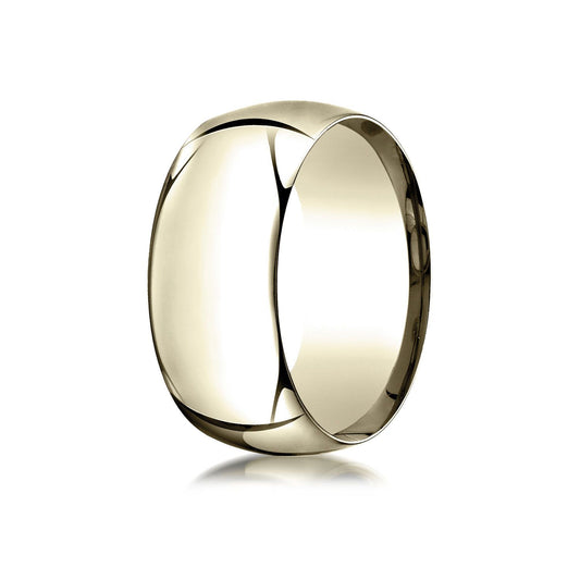 14k Yellow Gold 10mm High Dome Comfort-fit Ring