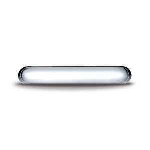 4mm High Dome Comfort-Fit Wedding Band, in Platinum | RockHer