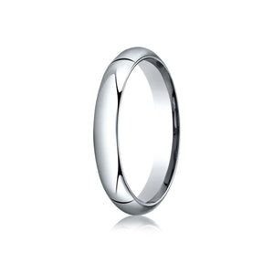 4mm High Dome Comfort-Fit Wedding Band, in 14K White Gold | RockHer