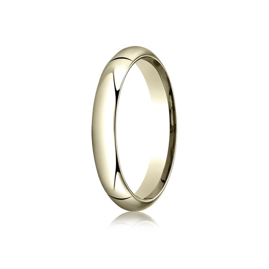 18k Yellow Gold 4mm High Dome Comfort-fit Ring