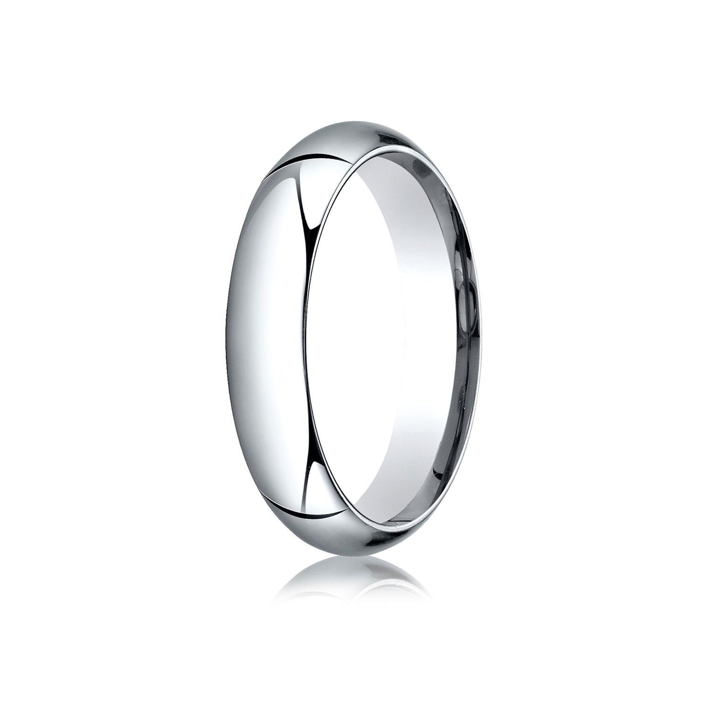 Platinum 5mm High Dome Comfort-fit Ring
