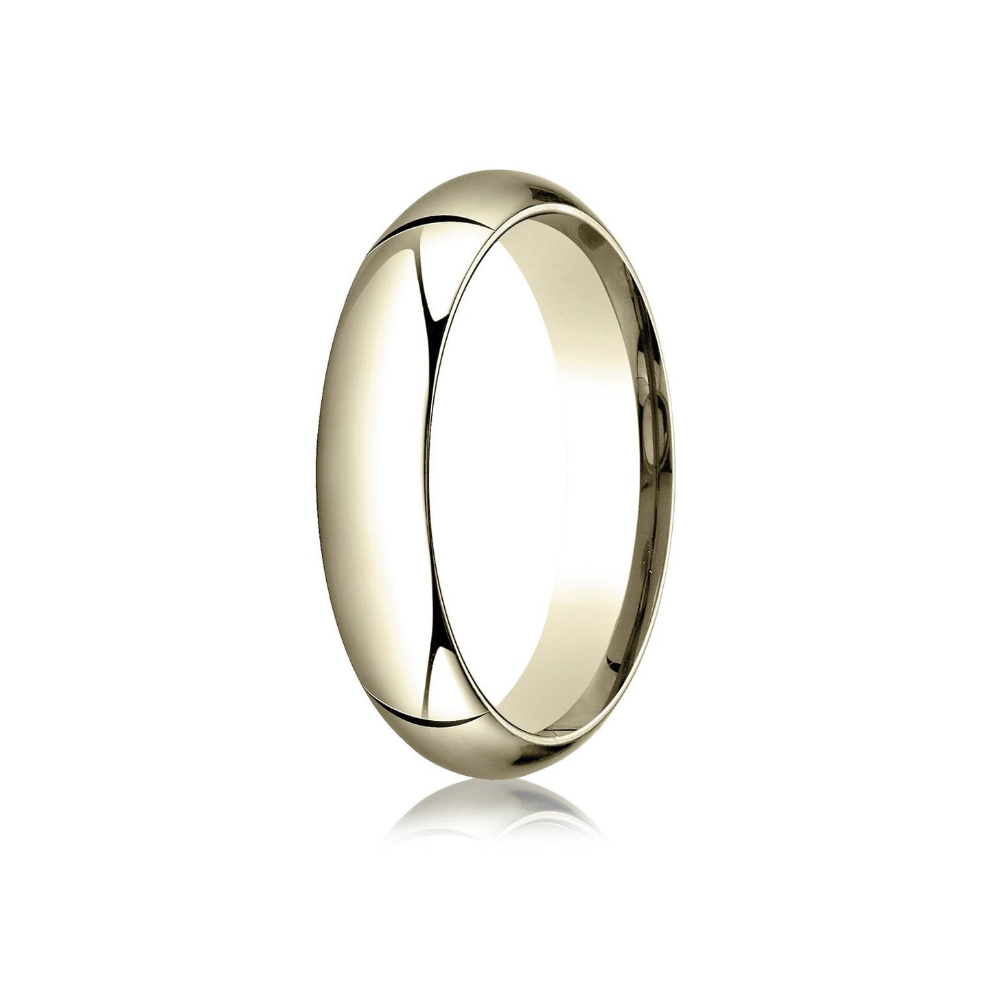 14k Yellow Gold 5mm High Dome Comfort-fit Ring