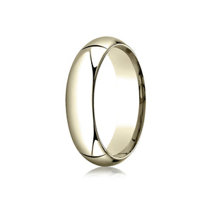 6mm High Dome Comfort-Fit Wedding Band, in 18K Yellow Gold | RockHer