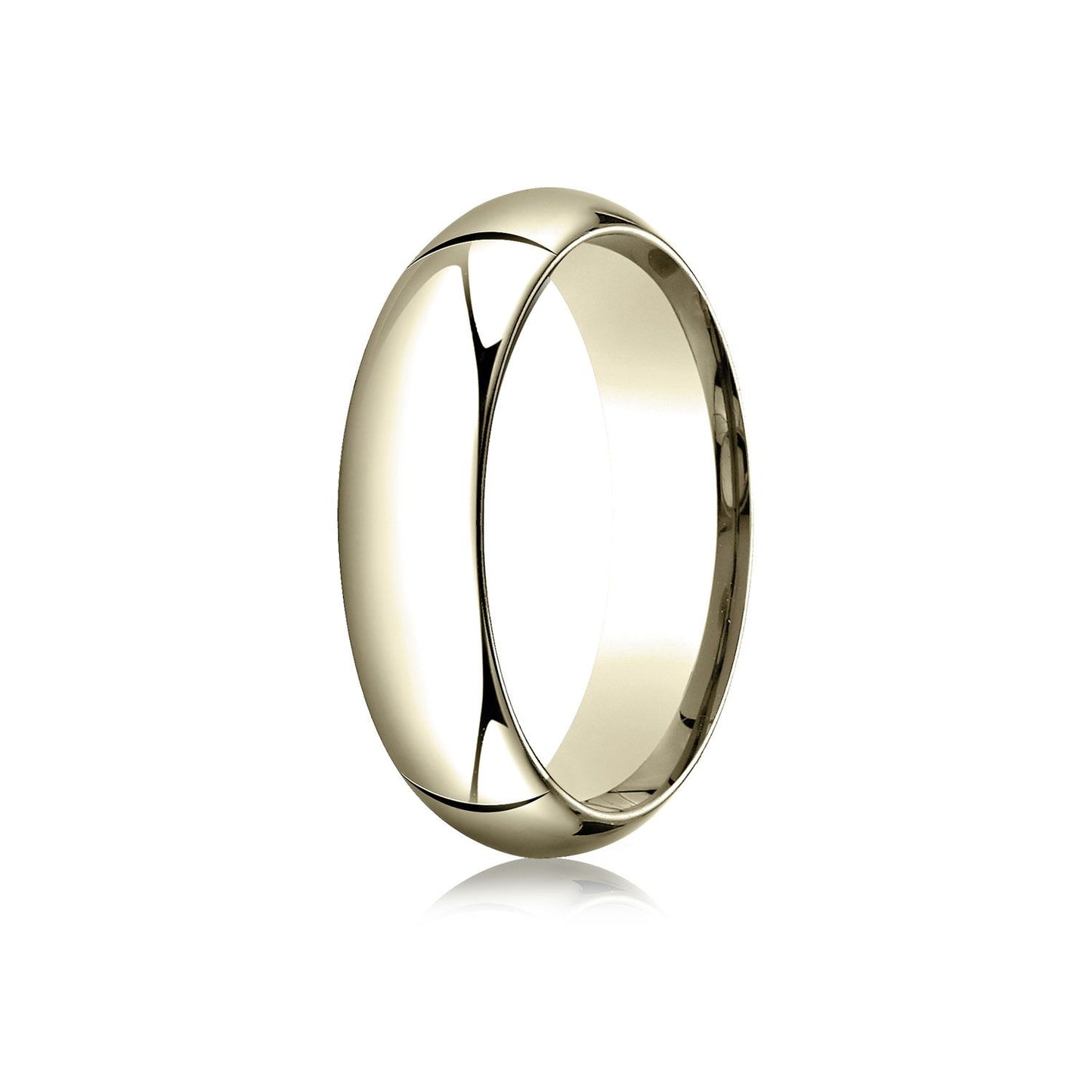 14k Yellow Gold 6mm High Dome Comfort-fit Ring