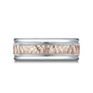 8mm Comfort-Fit Wedding Band, in 14K White Gold | RockHer