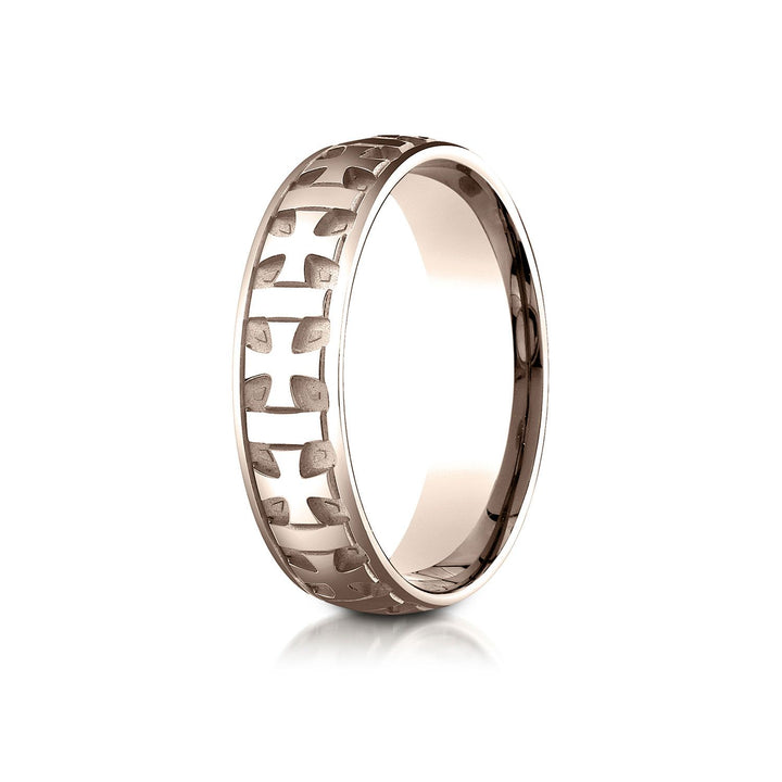6mm Comfort-Fit Wedding Band, in 14K Rose Gold | RockHer