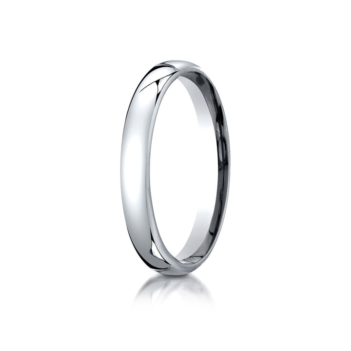3.5mm Flat Comfort-Fit Wedding Band, in 14K White Gold | RockHer