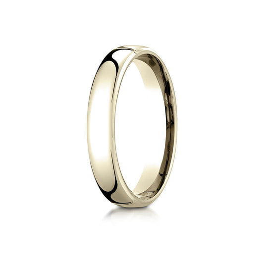 14k Rose Gold 4mm Flat Comfort-fit Ring With Milgrain