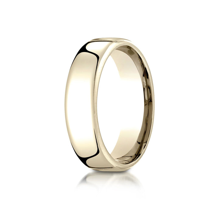 6.5mm Deluxe Comfort-Fit Wedding Band, in 18K Yellow Gold | RockHer