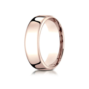 7.5mm Deluxe Comfort-Fit Wedding Band, in 14K Rose Gold | RockHer