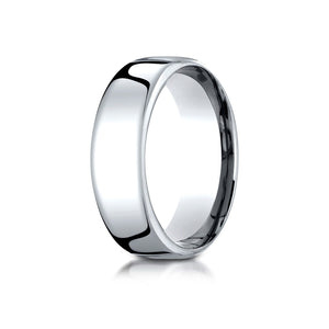 7.5mm Deluxe Comfort-Fit Wedding Band, in 14K White Gold | RockHer