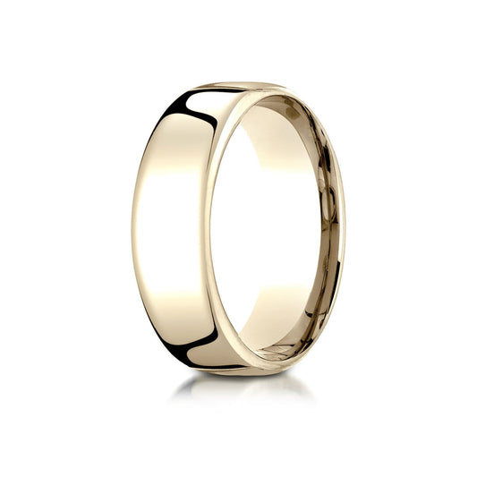 14k Yellow Gold 7.5mm Deluxe Comfort-fit  Ring