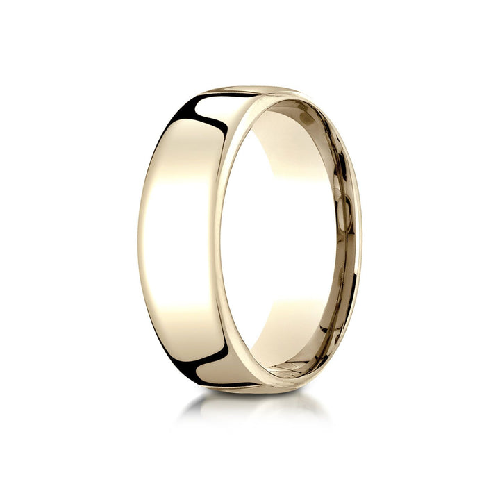 7.5mm Comfort-Fit Wedding Band, in 14K Yellow Gold | RockHer