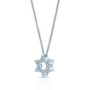 Natural Diamond Round Brilliant Pendant in 18K White Gold, 4 ct. t.w. – side profile | RockHer