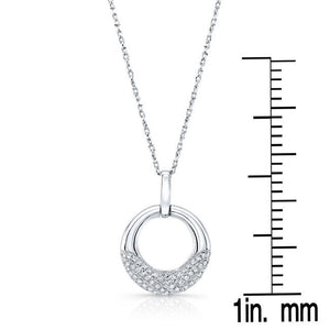 Natural Diamond Round Brilliant Pendant in 14K White Gold, 6 ct. t.w. – front view | RockHer