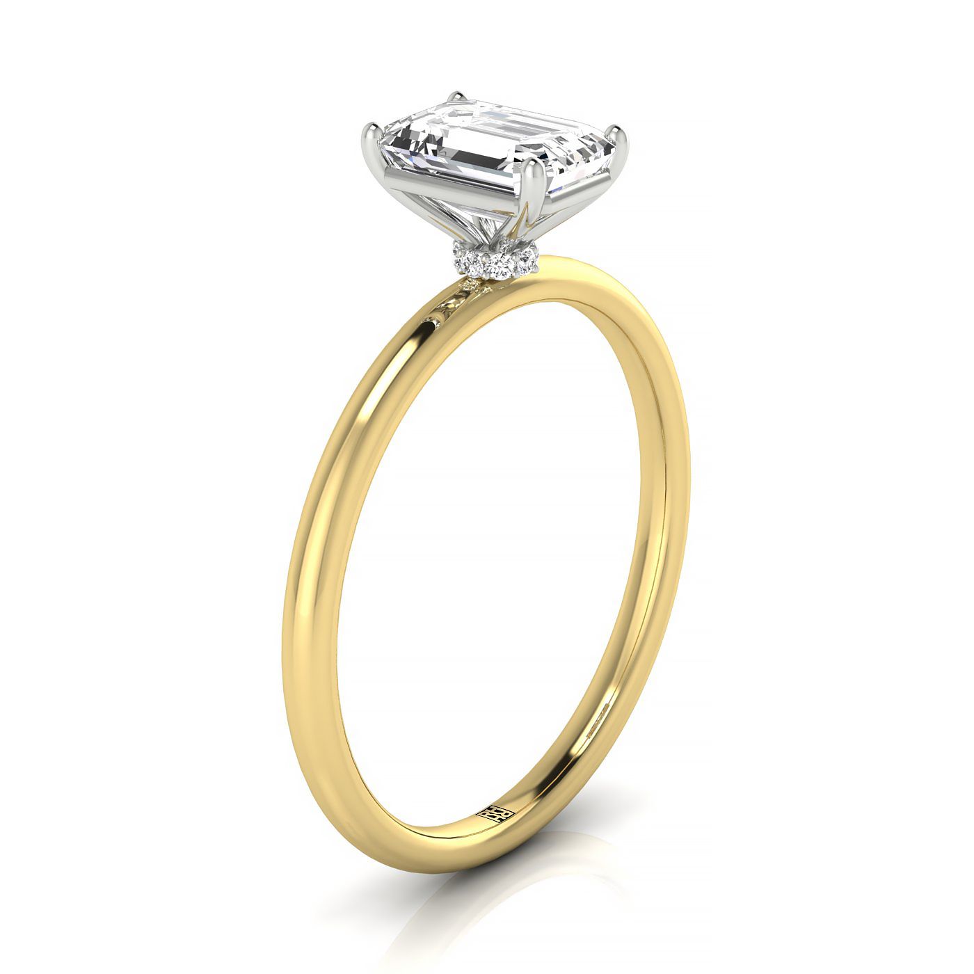 Made to order: The Joni emerald engagement ring setting in 18K Yellow Gold | RockHer