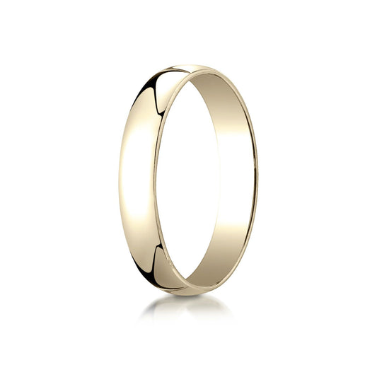 14k Yellow Gold 4mm Low Dome Light Ring