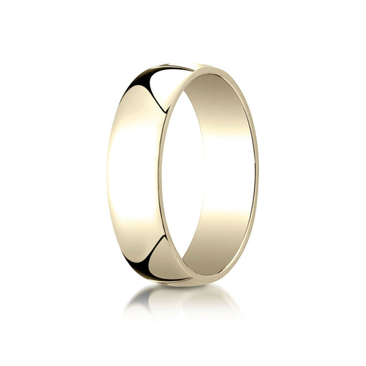 14k Yellow Gold 6mm Low Dome Light Ring