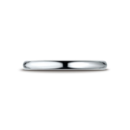 Platinum 2.5 Mm Slightly Domed Standard Comfort-fit Ring