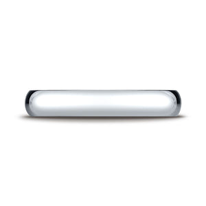 4mm Slightly Domed Comfort-Fit Wedding Band, in Platinum | RockHer