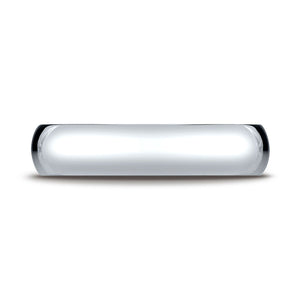 5mm Slightly Domed Comfort-Fit Wedding Band, in Platinum | RockHer