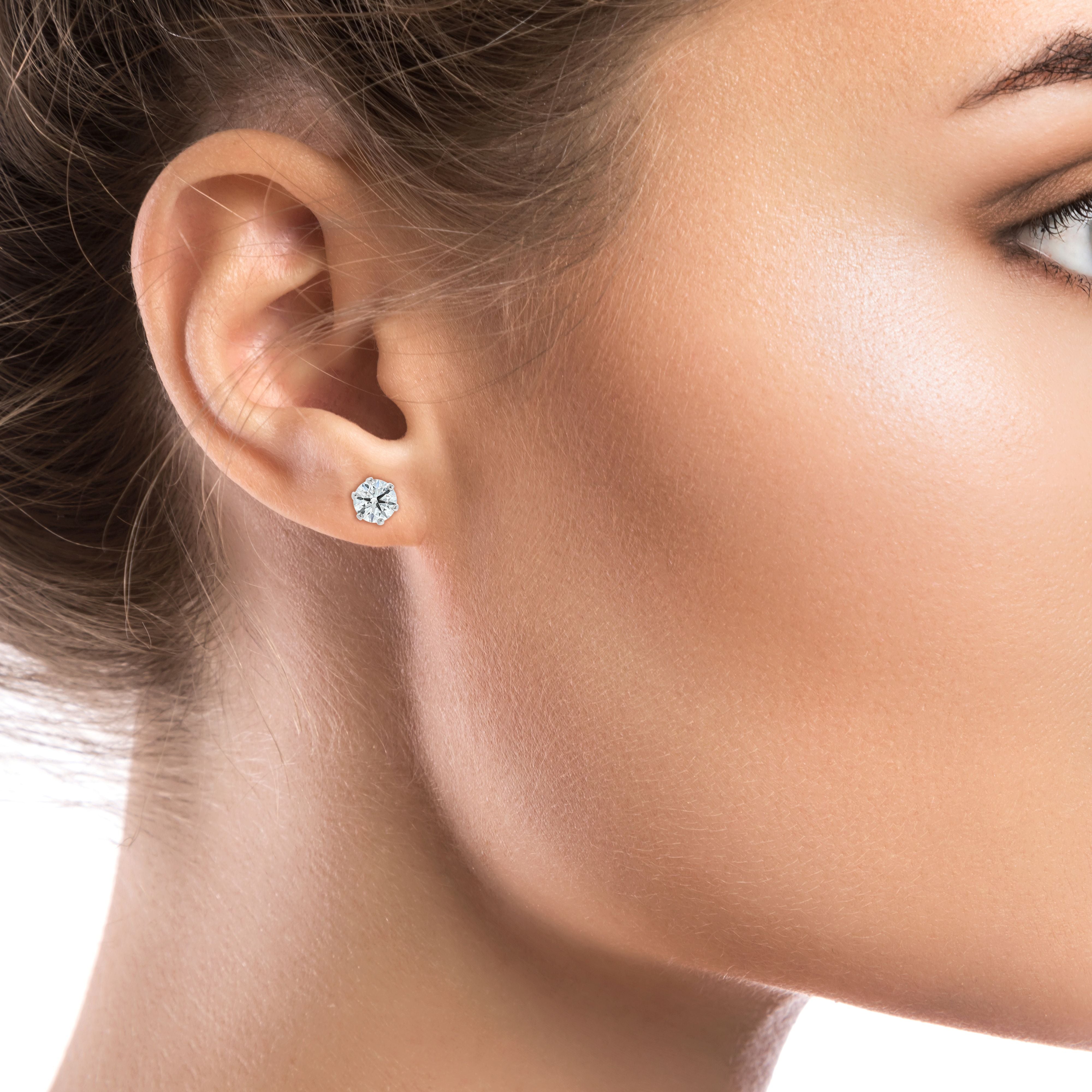 Maude 14K Two-Stone Lab Grown Diamond Stud Earrings | Gage Diamonds