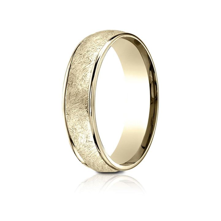 7mm Comfort-Fit Wedding Band, in 18K Yellow Gold | RockHer