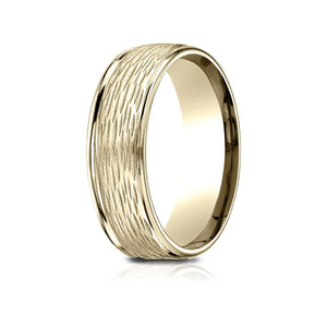 7.5mm Comfort-Fit Wedding Band, in 14K Yellow Gold | RockHer