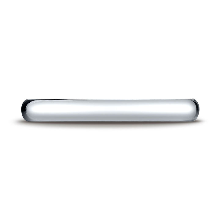 3mm Slightly Domed Super Light Comfort-Fit Wedding Band, in Platinum | RockHer