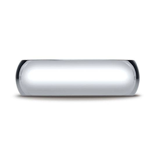 Platinum 7mm Slightly Domed Super Light Comfort-fit Ring