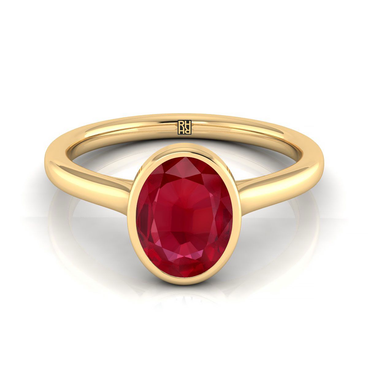 Simple Ruby Engagement Rings
