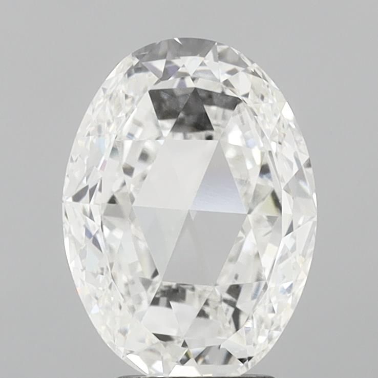 Rose Oval Cut Loose Diamond 3ct F VVS